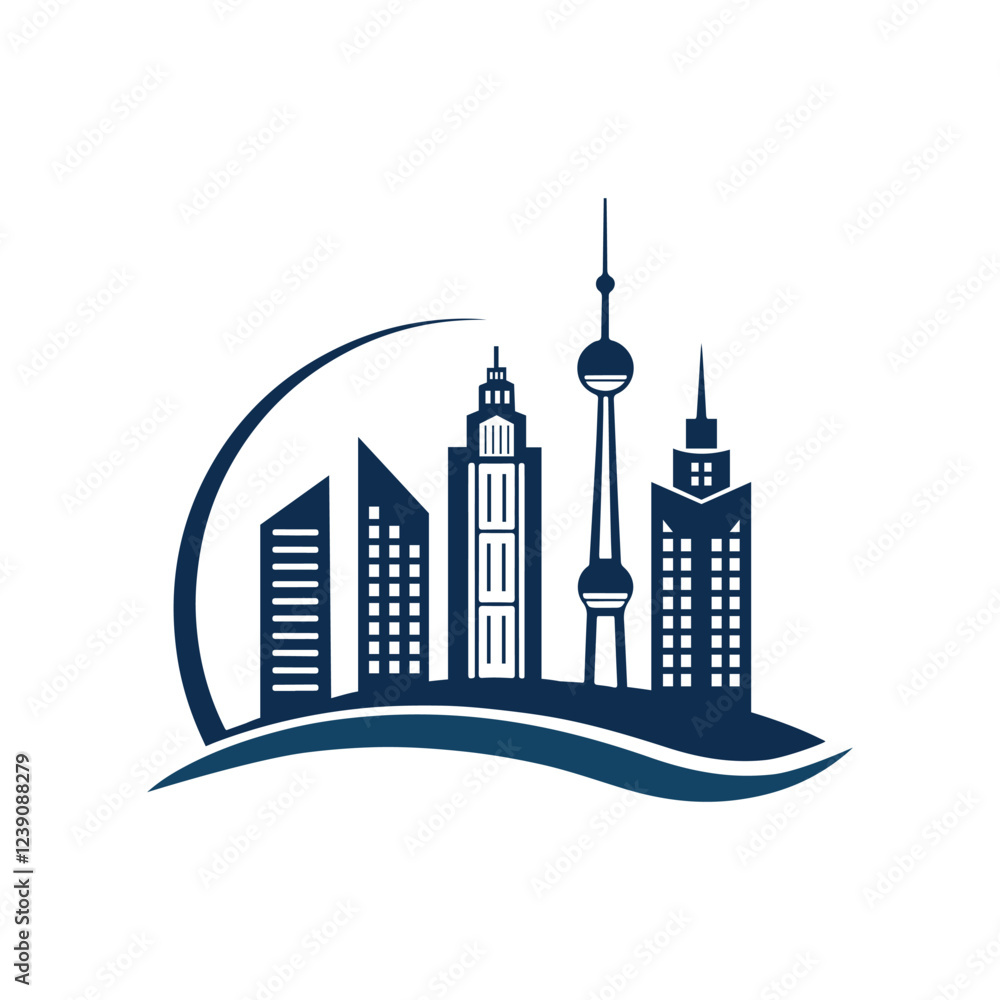 building home silhouette vector logo design building home silhouette vector logo design