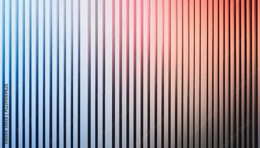 Obraz premium Modern striped design with thin black bars and a multicolor gradient background, perfect for contemporary and dynamic visual themes