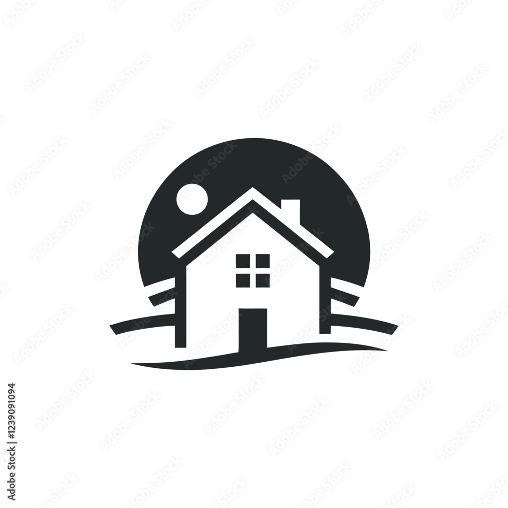 building home silhouette vector logo design building home silhouette vector logo design