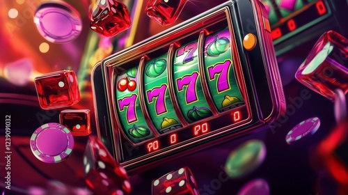 Eye-catching banner showcasing a mobile online casino application. 