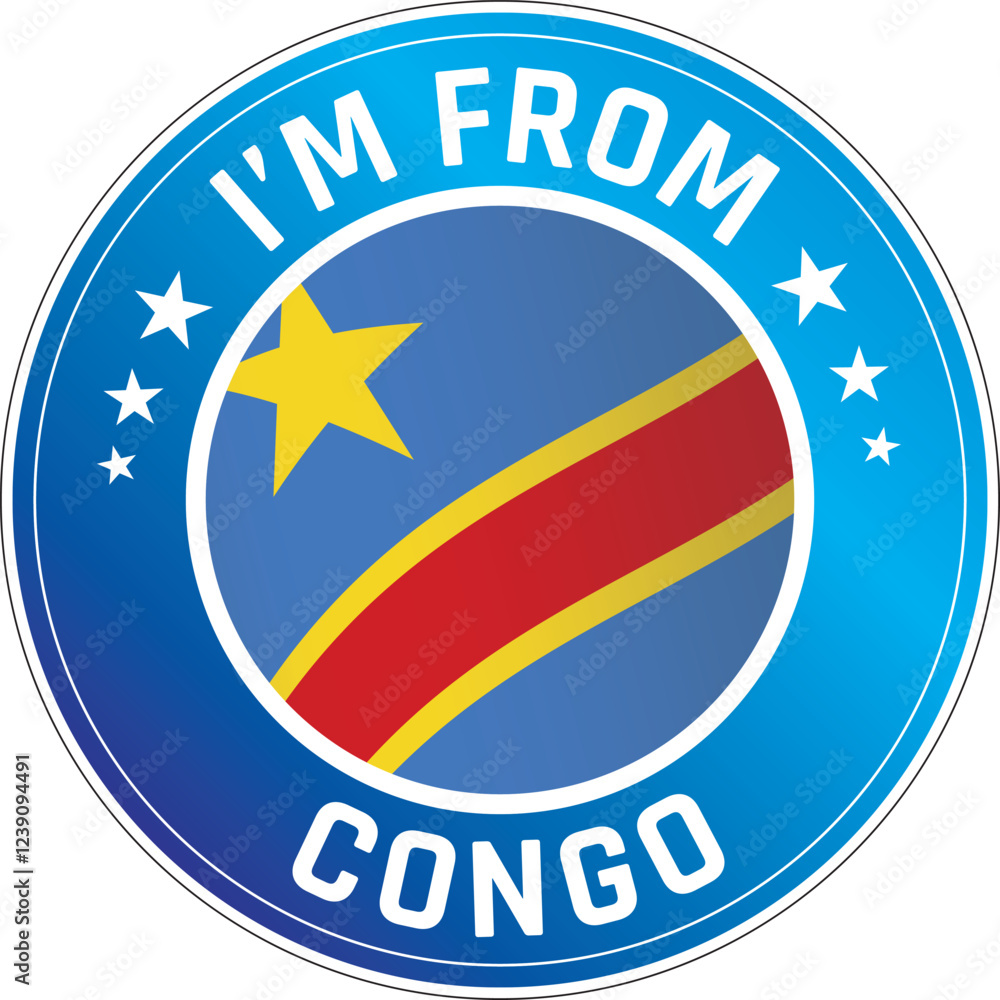 I'm From Congo. Can be used as a sticker or a badge on bikes, helmets, cars, tail box on bikes, suitcase, backpacks, keychains and more. I'm From Congo. Can be used as a sticker or a badge on bikes, helmets, cars, tail box on bikes, suitcase, backpacks, keychains and more.