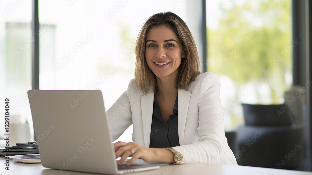 Portrait of a Successful Mature Businesswoman Smiling at Work Portrait of a Successful Mature Businesswoman Smiling at Work