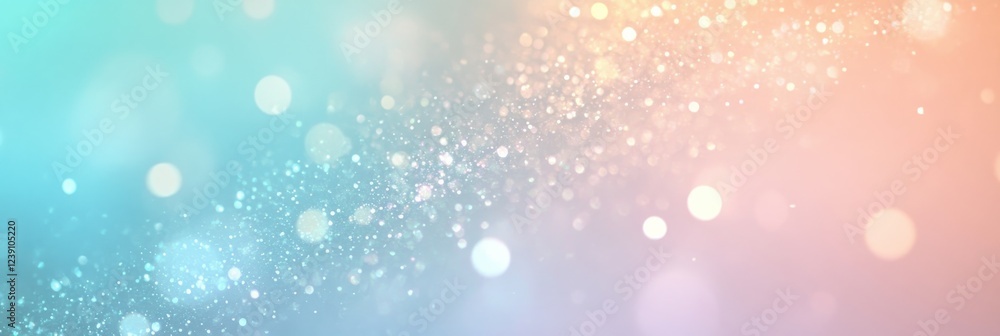 Sparkling pastel light bokeh effect with soft gradient background Sparkling pastel light bokeh effect with soft gradient background