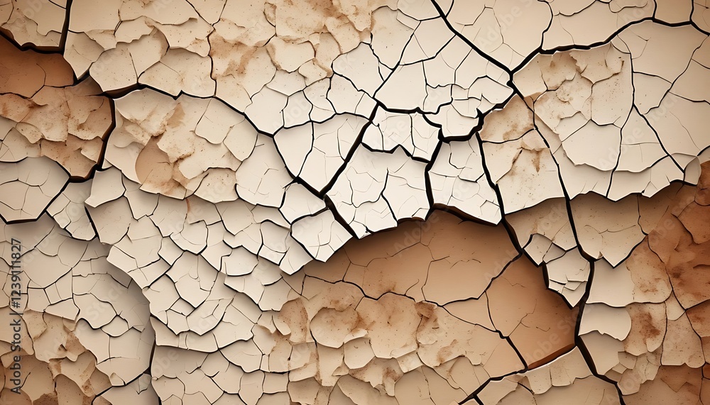 Cracked earth texture shows arid land surface Cracked earth texture shows arid land surface
