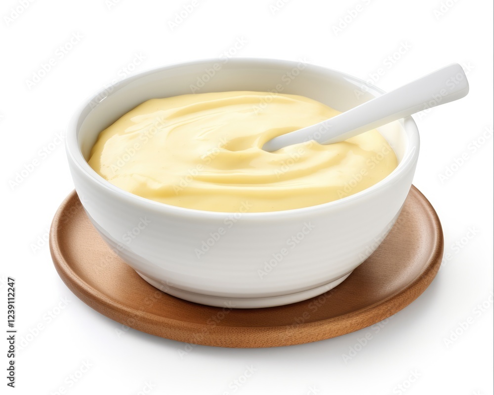 Creamy Cheese Sauce in a White Bowl on a Neutral Background - Perfect for Cooking and Culinary Themed Designs Creamy Cheese Sauce in a White Bowl on a Neutral Background - Perfect for Cooking and Culinary Themed Designs