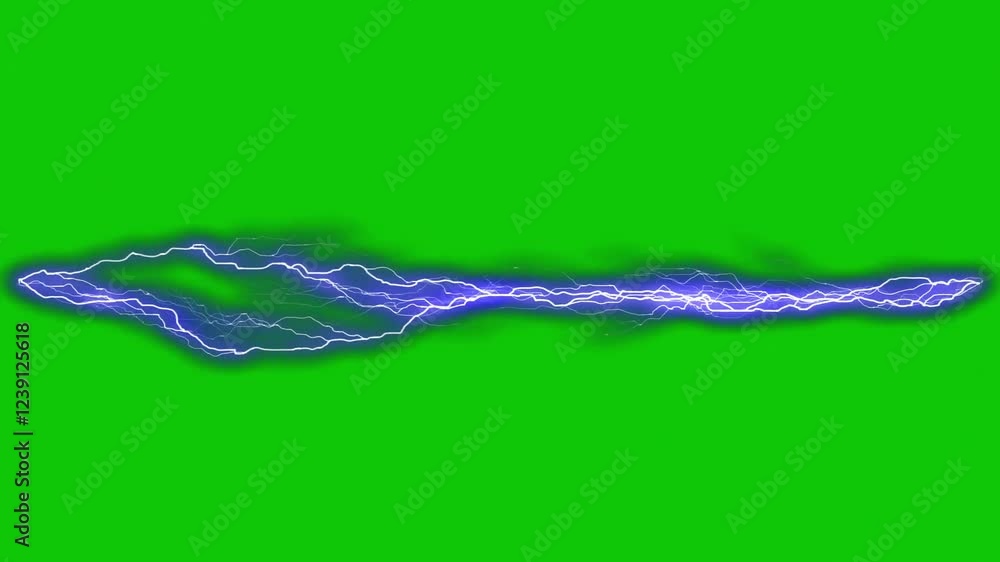 Lightning Strike On Green Screen 10 Lightning Strike On Green Screen 10
