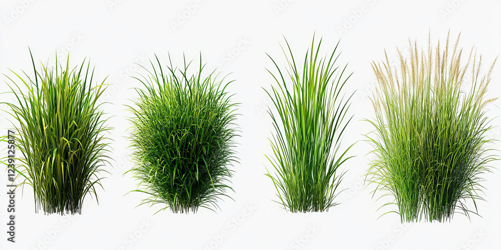 green grass isolated on white green grass isolated on white