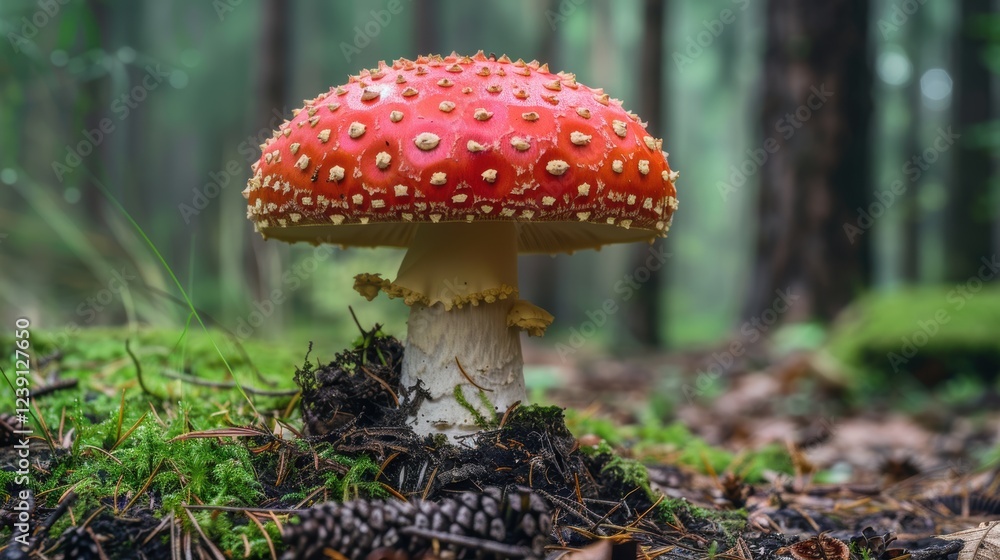 Mushroom presented on a delicate background, colorful fungi image. Background still, mushroom radiant. Mushroom presented on a delicate background, colorful fungi image. Background still, mushroom radiant.