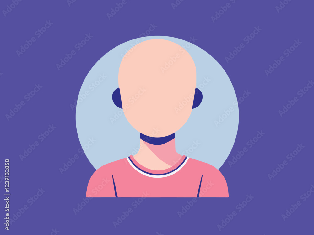 Faceless person vector design Faceless person vector design