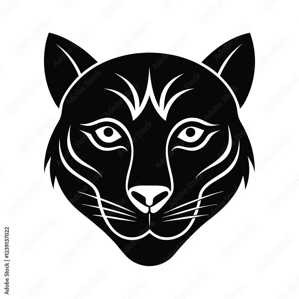 Fototapeta premium Amazonian Rainforest Spirit Animal Face A Mystical Jungle Guardian Symbol