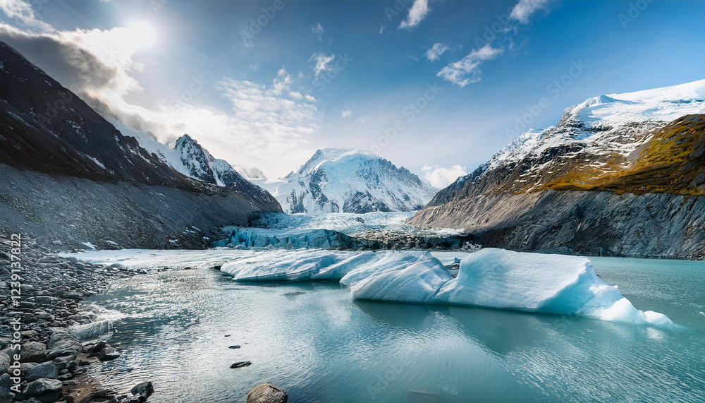 Obraz premium glacier within the mountains