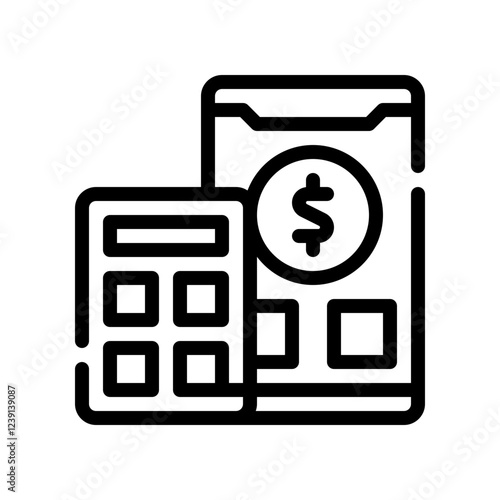 budgeting line icon