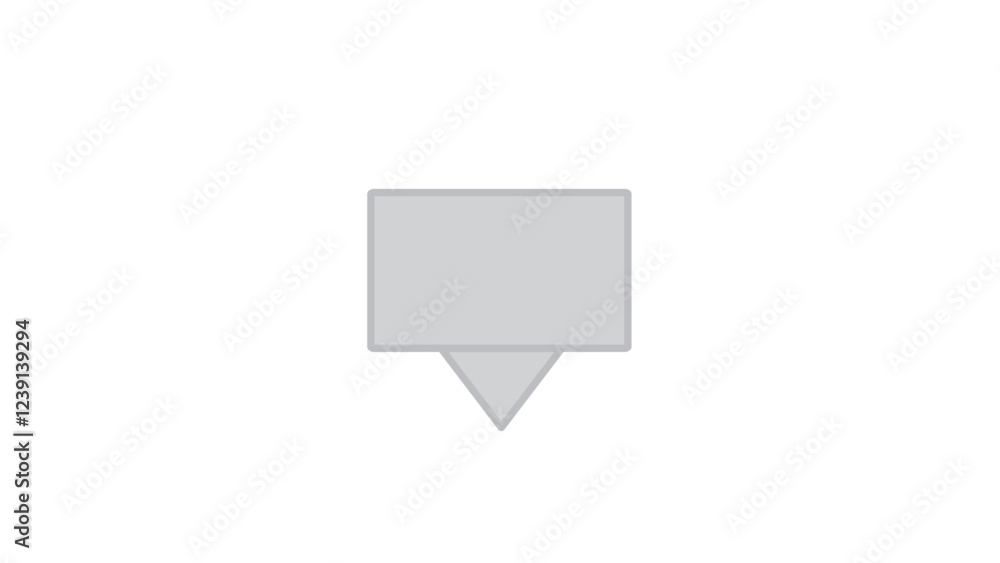 Comment icon speech bubble symbol on white background.
Comment icon speech bubble symbol on white background.