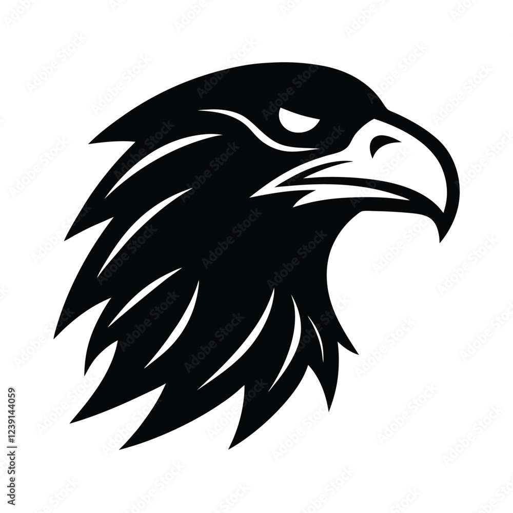 Fototapeta premium eagle head illustration