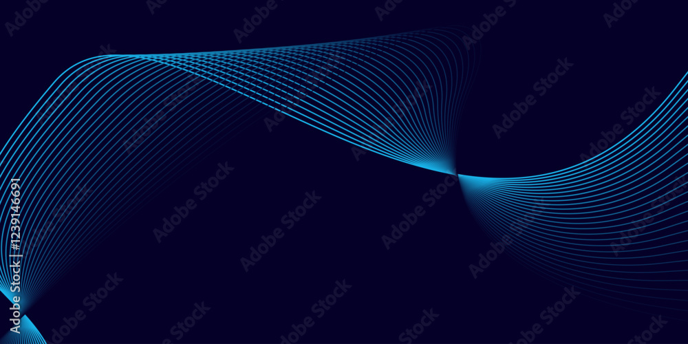 abstract blue background with flowing wave line. Digital future technology concept. abstract blue background with flowing wave line. Digital future technology concept.