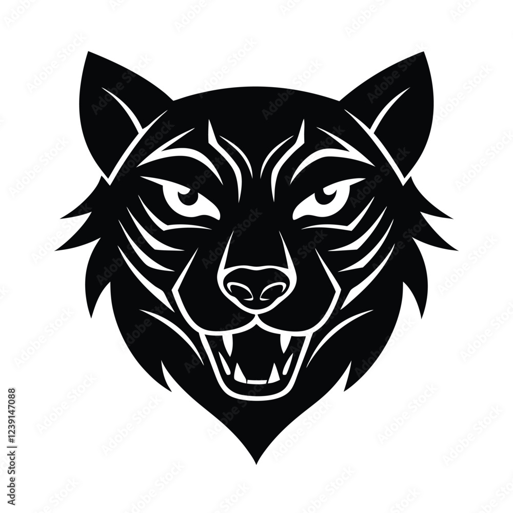 head of a tiger head of a tiger