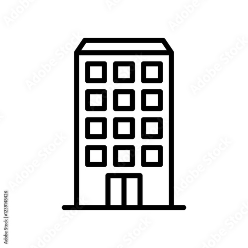 tall building icon vector design illustration