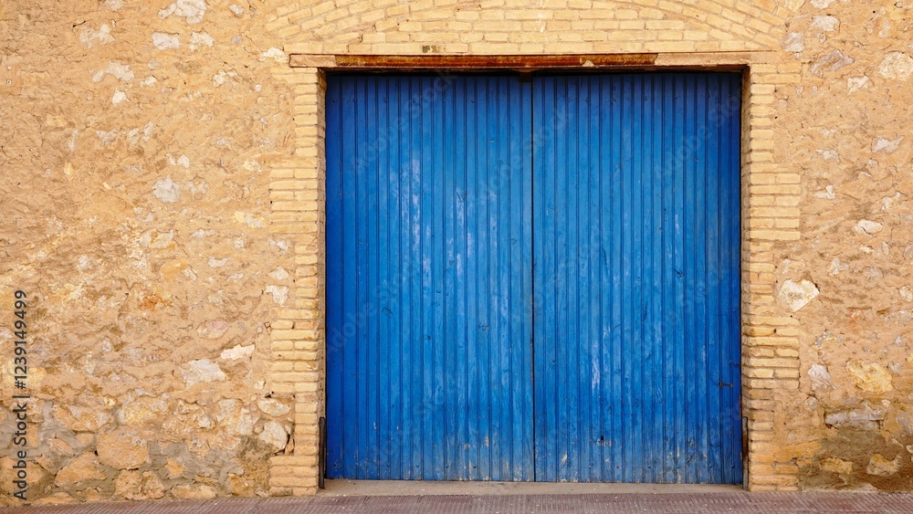 agricultural wooden door in rural facade agricultural wooden door in rural facade