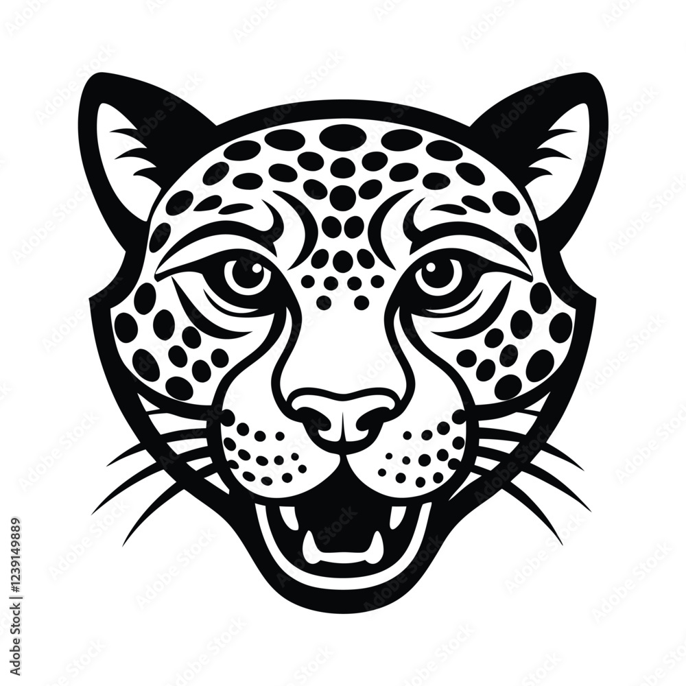vector illustration of leopard vector illustration of leopard