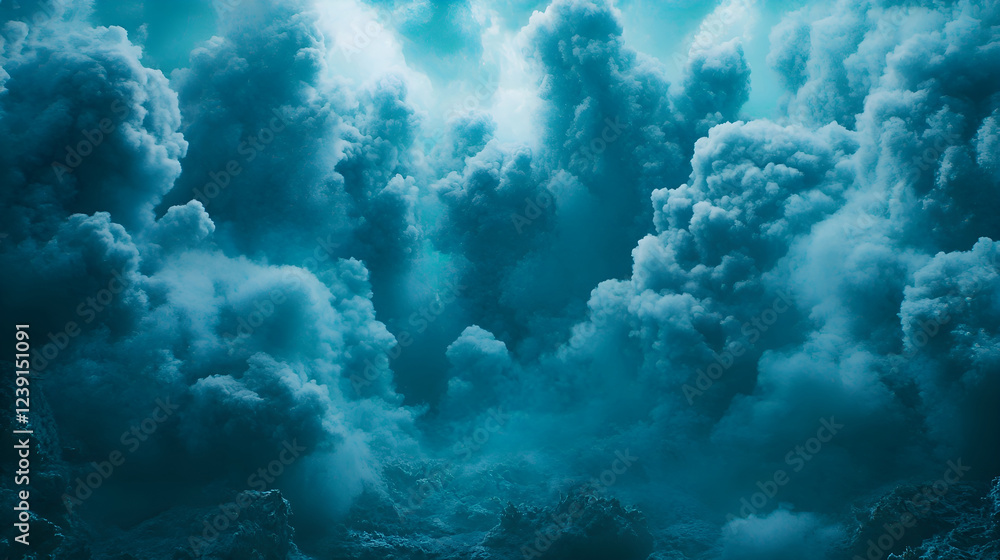 Naklejka premium Smoke magic. Abstract smoky background.