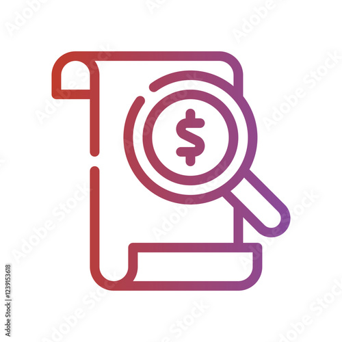 financial gradient icon
