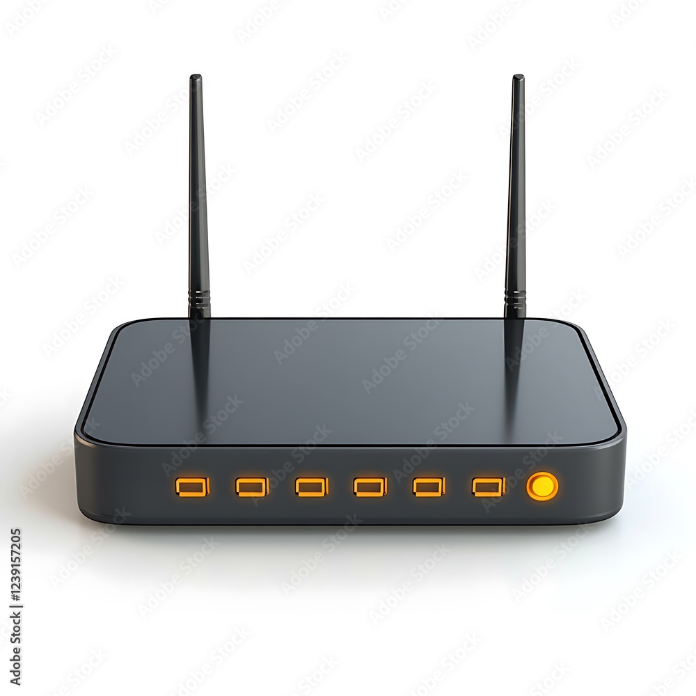 Router wireless modem isolated on white background Router wireless modem isolated on white background