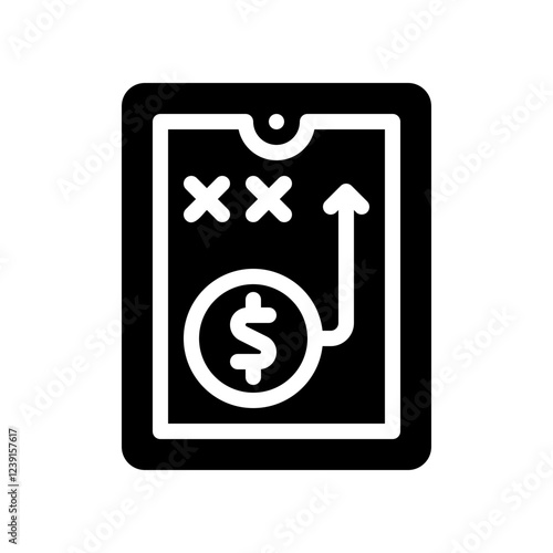 budgeting glyph icon