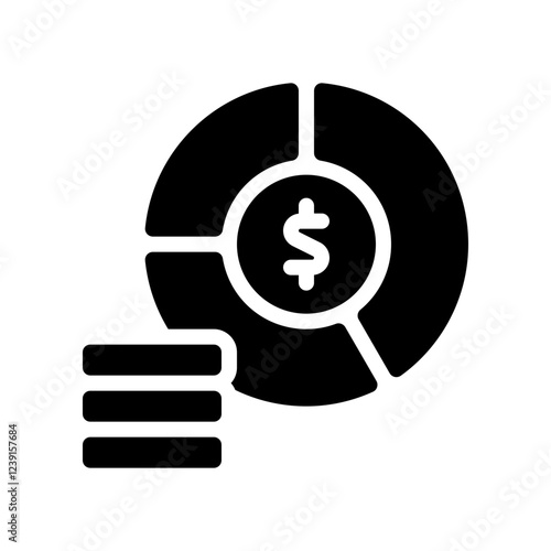 budgeting glyph icon