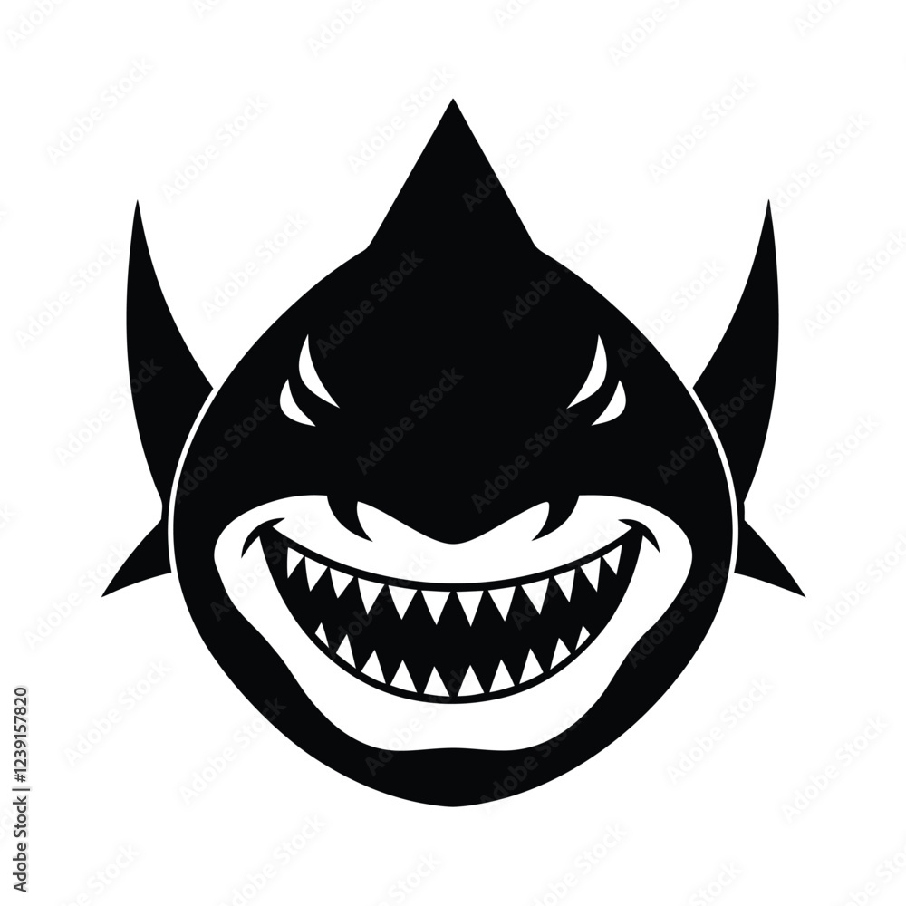 Naklejka premium shark cartoon