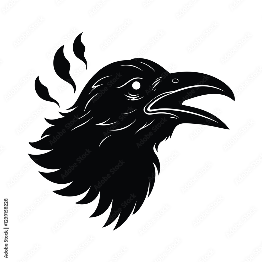 Fototapeta premium eagle head illustration