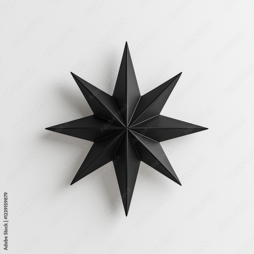 Perfectly Symmetrical Tiny Black Star Symbol Design Perfectly Symmetrical Tiny Black Star Symbol Design