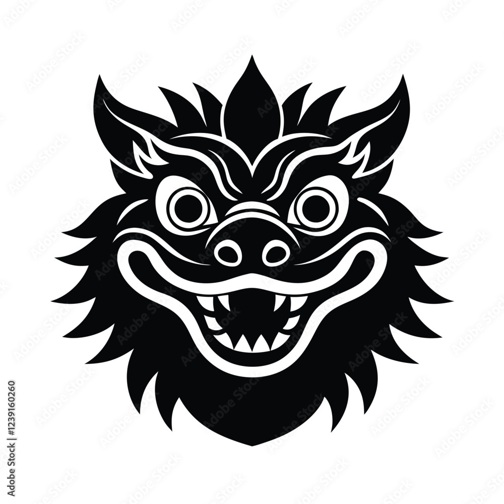 Fototapeta premium lion head tattoo