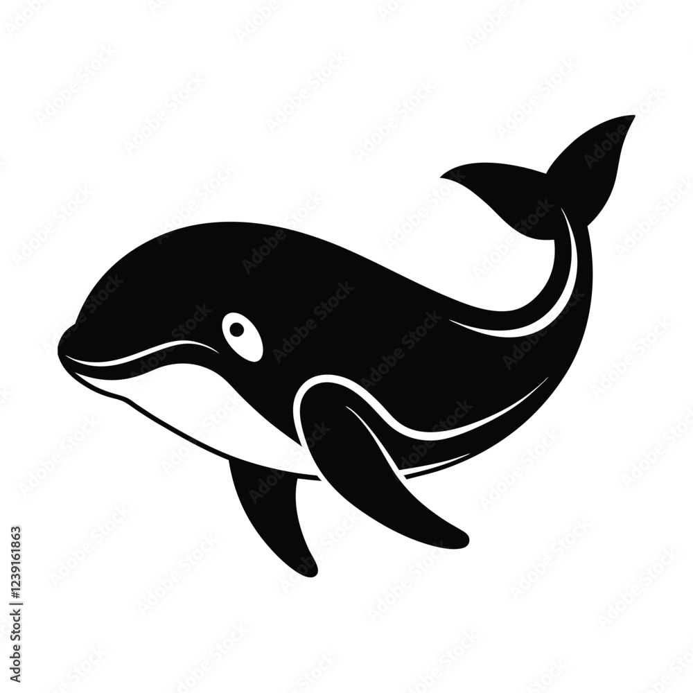 Fototapeta premium dolphin isolated on white background