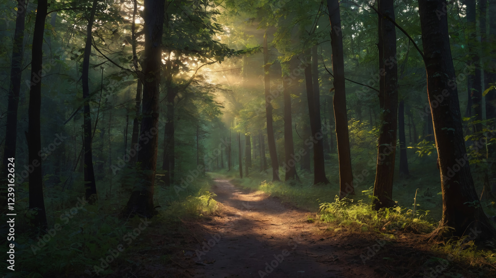 Naklejka premium Forest Path
