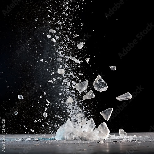 water splash in a glass photo