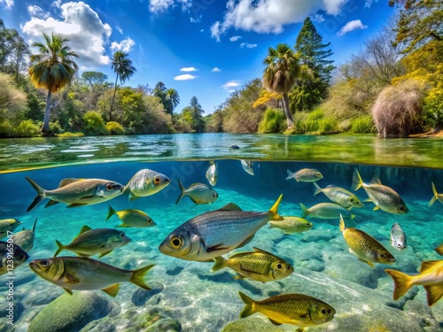 Pinfish in Freshwater Springs of Central Florida photo