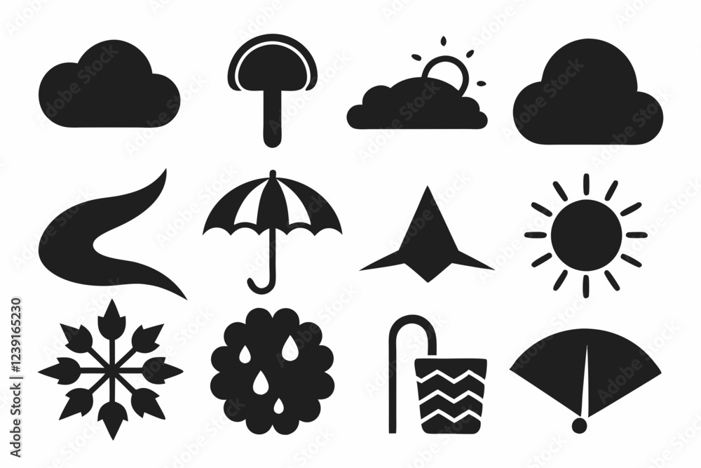 Weather and Nature Icons Collection Weather and Nature Icons Collection