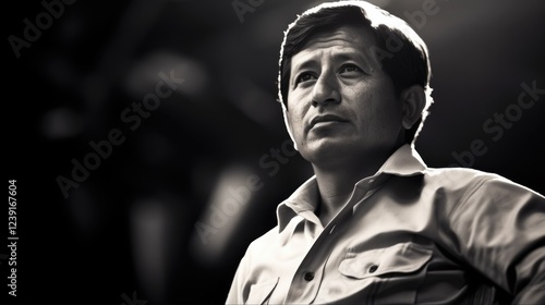 Men at Work: Cesar Chavez. Celebrating his Heritage, Fighting for Mexican and Workers' Rights on National Holiday