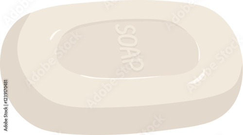 Hand drawing illustration soap bar