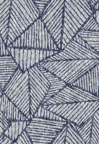 Kilim and Navajo Vector Carpet modern Pattern with trending colors in high resolution
