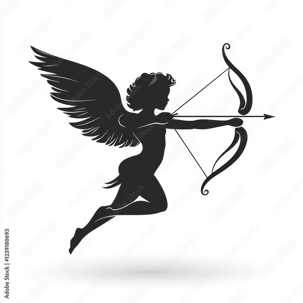 Fototapeta premium cupid with bow and arrow