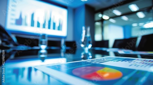 Wallpaper Mural Modern Accounting Presentation with Digital Graphs in a Corporate Boardroom Setting Torontodigital.ca