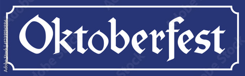 Oktoberfest beer festival logo. Traditional beer festival