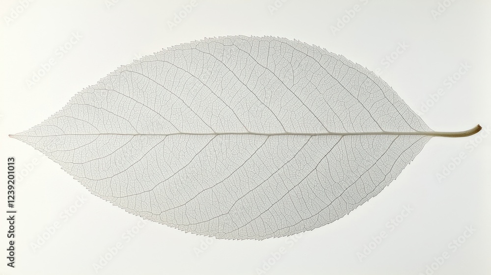 Fototapeta premium Skeleton Leaf: A Delicate Study in Nature's Architecture