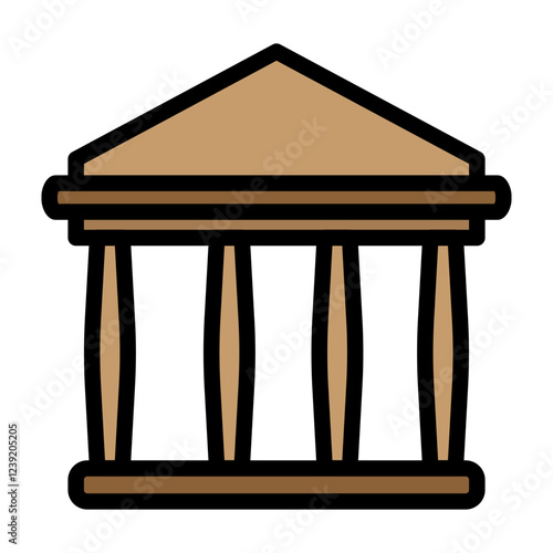 Bank Vector Filled Icon Design