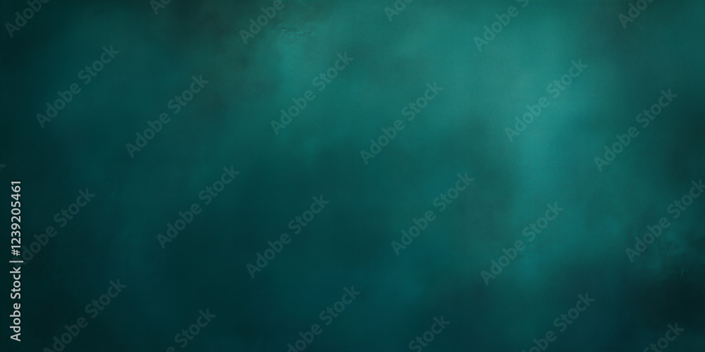 Fototapeta premium Abstract Teal and Dark Green Grunge Background Texture