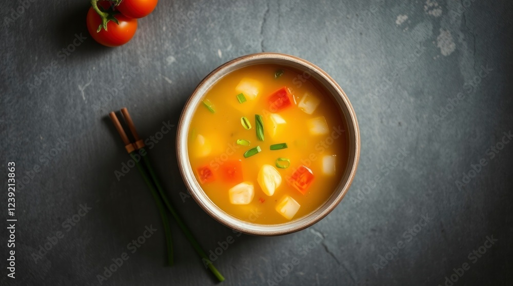Delicious Vegetable Soup Recipe with Colorful Ingredients Delicious Vegetable Soup Recipe with Colorful Ingredients