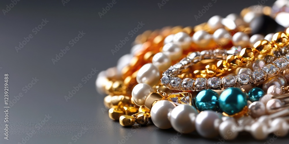 chic jewelry on a neutral background, promoting a seasonal fashion sale chic jewelry on a neutral background, promoting a seasonal fashion sale