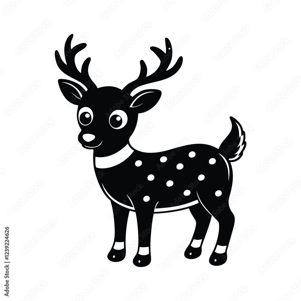 Fototapeta premium a cute deer vector illustration