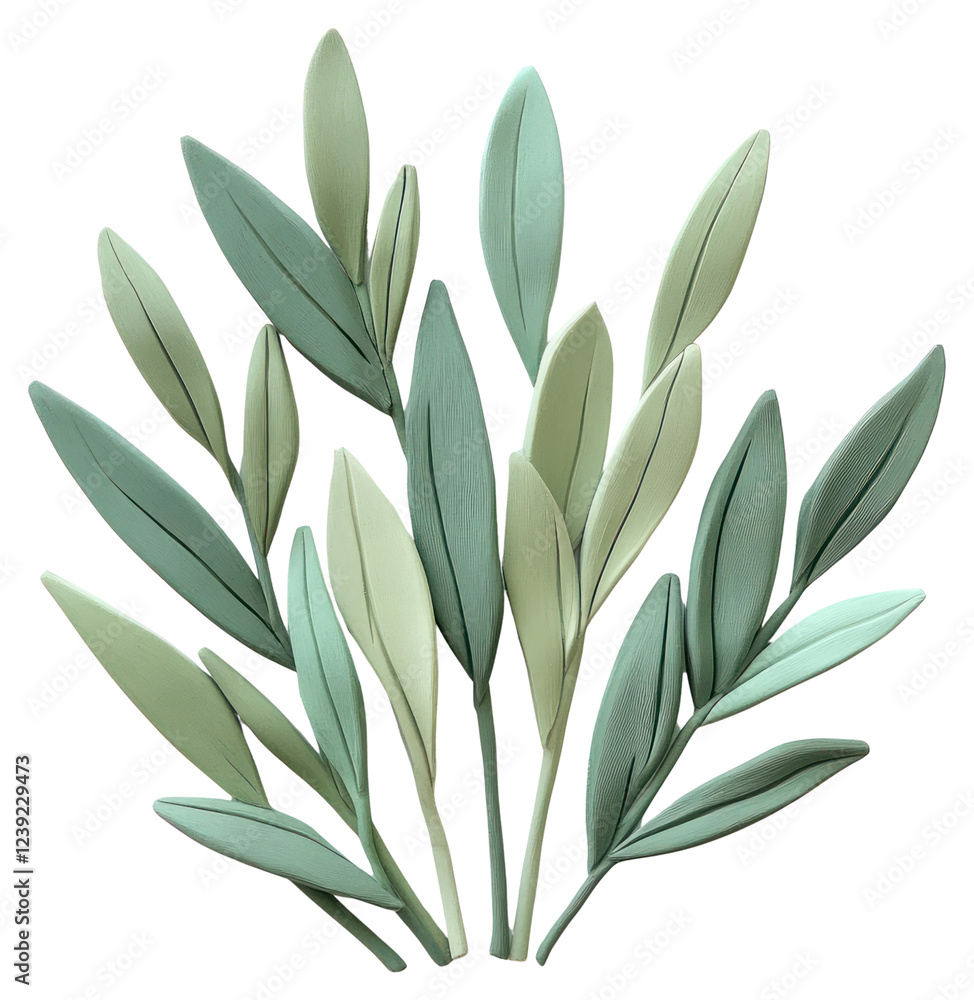 Obraz premium PNG Garden grass leaves leaf art.